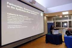 Dr. Catherine Febria addresses the SCRCA Board of Directors and guests at the Authority’s AGM on February 22nd.