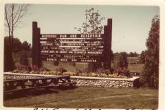 Morrough Dam and Reservoir Original Sign
