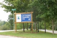 AW Campbell CA Road Sign
