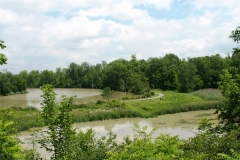 Scenic View of reservoir and trails