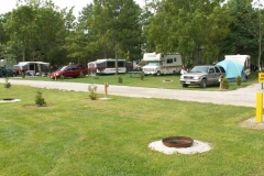 Camp sites with fire pit