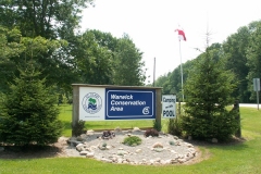 Warwick CA Road Sign