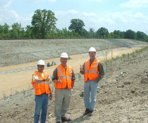 Petrolia Landfill bioengineered channel petrolia landfill