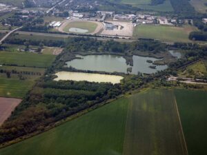 Aerial view of Wawanosh Wetland Conservation Area