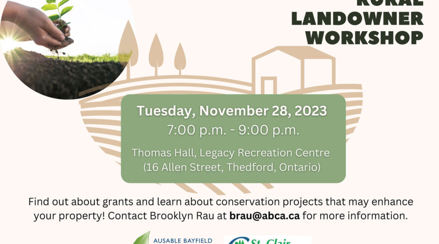 Rural Landowner Workshop banner with date and location information