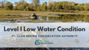 Level I Low Water Condition banner