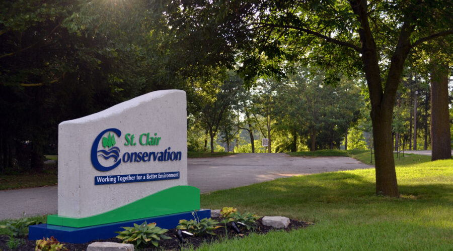 St. Clair Region Conservation Authority sign